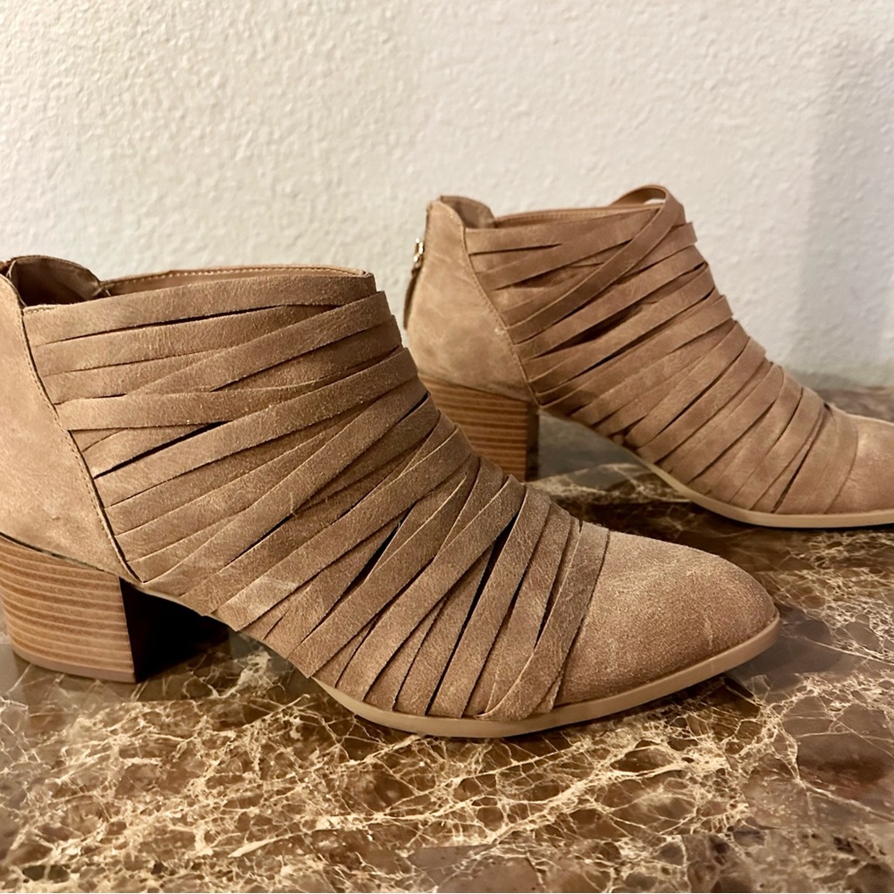 Fergalicious Booties. Faux Leather. Women’s size 11.